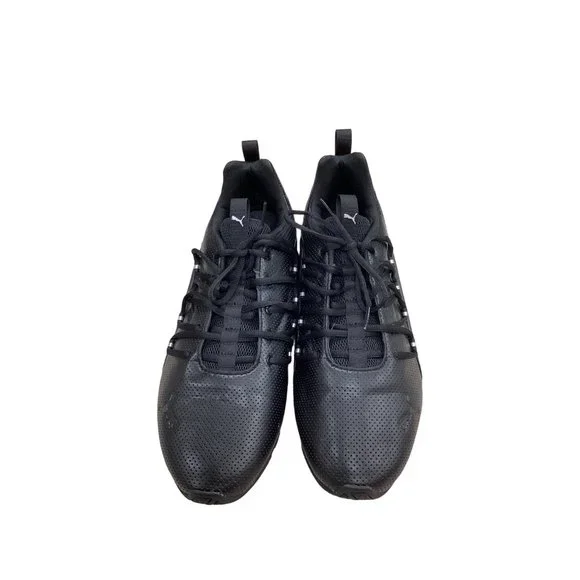 Puma | Shoes | Puma Black Axellion Perf Sneakers Mens Size 3  display picture 3